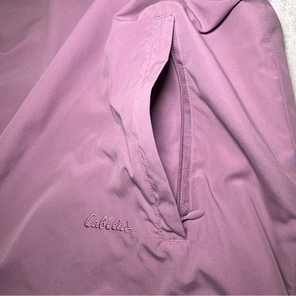 Cabela’s Windcrest Pullover Windbreaker Golf Jacket Lavender Light Purple Cabela - Picture 6 of 10